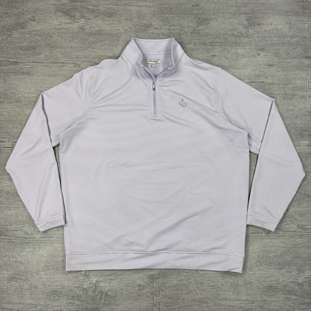 EUC Peter Millar Perth 1/4 Zip Pullover Mens XXL Champions Retreat Golf Preppy